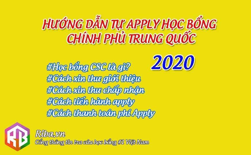 Huong Dan Tu Apply Hoc Bong Csc 2024